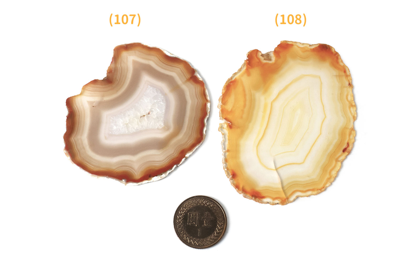 【希少品】文房具　清時代瑪瑙蓮の葉水盂 天然瑪瑙；共箱、共布 BL4-99 七輪平衡寶石-彩虹瑪瑙(13.0g-19.9g) - Violet Twin Flames | 雙生紫焰